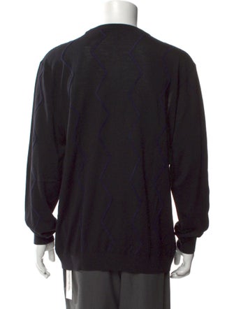 Giorgio Armani Virgin Wool Crew Neck Pullover