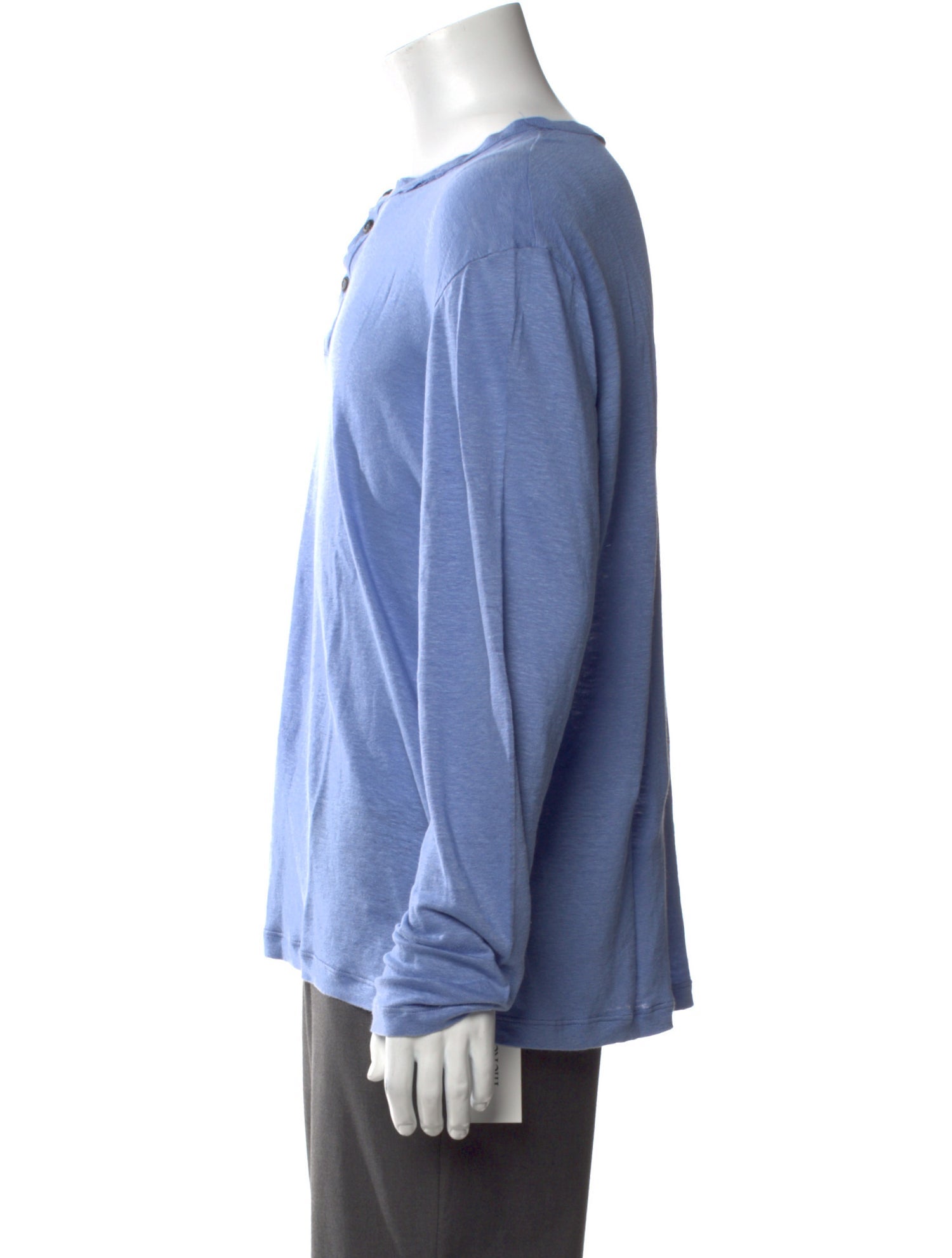 Giorgio Armani Linen Crew Neck Henley