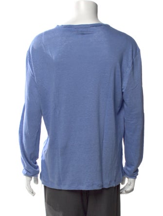 Giorgio Armani Linen Crew Neck Henley