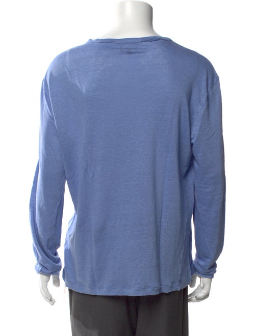 Giorgio Armani Linen Crew Neck Henley