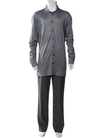 Giorgio Armani Printed Long Sleeve Shirt