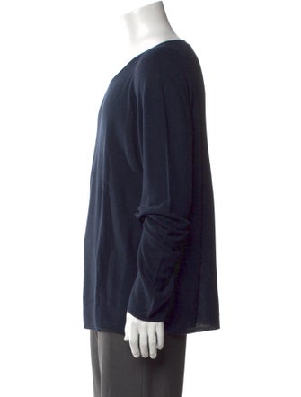 Giorgio Armani V-Neck Long Sleeve Henley