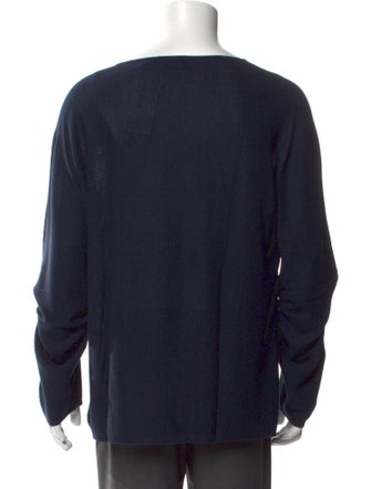 Giorgio Armani V-Neck Long Sleeve Henley