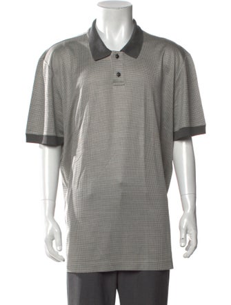 Giorgio Armani Printed Collar Polo Shirt