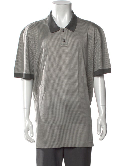 Giorgio Armani Printed Collar Polo Shirt