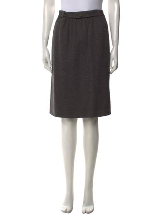 Giorgio Armani Wool Knee-Length Skirt