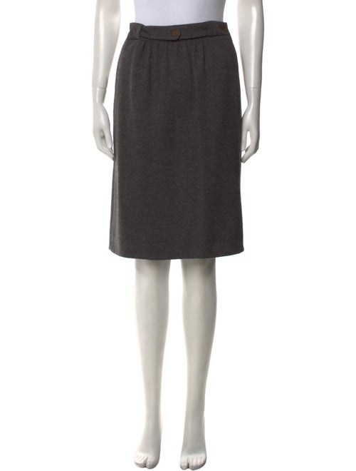 Giorgio Armani Wool Knee-Length Skirt
