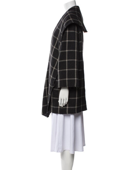 Giorgio Armani Wool Plaid Print Jacket