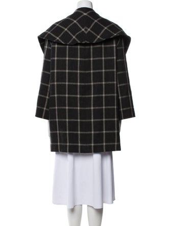 Giorgio Armani Wool Plaid Print Jacket