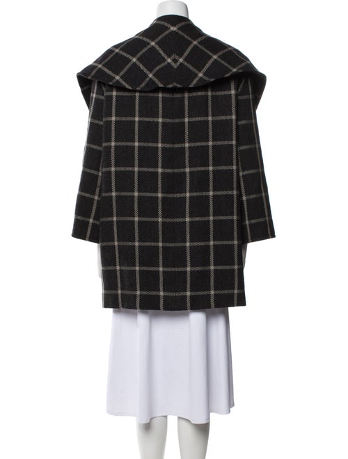 Giorgio Armani Wool Plaid Print Jacket