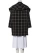 Giorgio Armani Wool Plaid Print Jacket