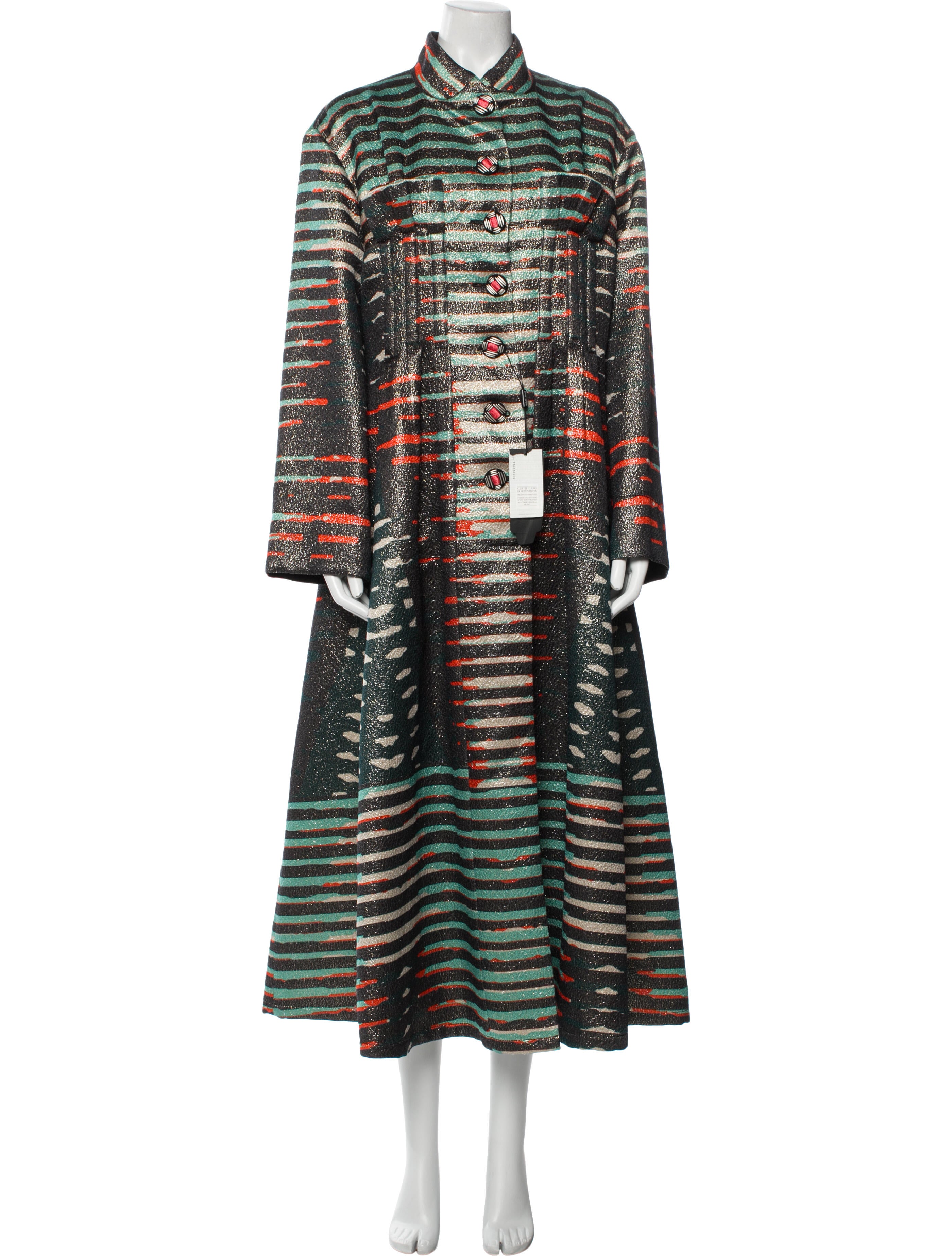 Giorgio Armani Wool Striped Coat