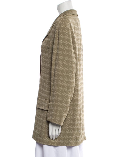 Giorgio Armani Virgin Wool Plaid Print Blazer