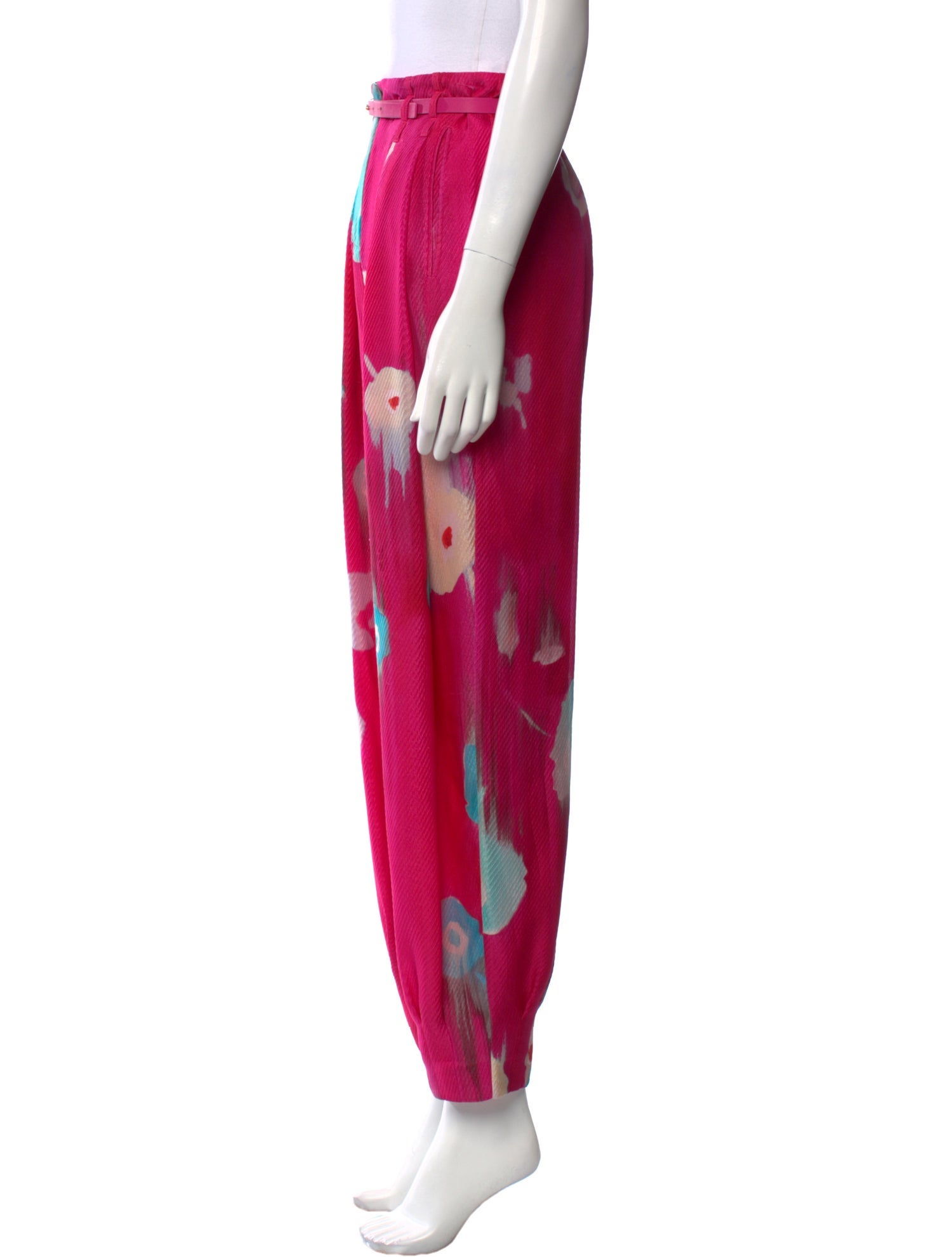 Giorgio Armani Silk Straight Leg Pants