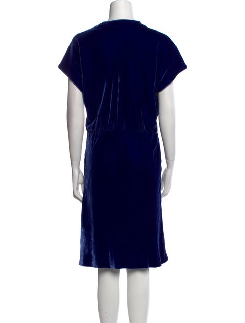 Giorgio Armani Mock Neck Knee-Length Dress