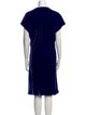 Giorgio Armani Mock Neck Knee-Length Dress