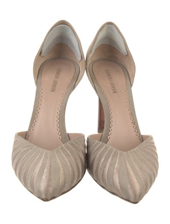 Giorgio Armani Satin D'Orsay Pumps