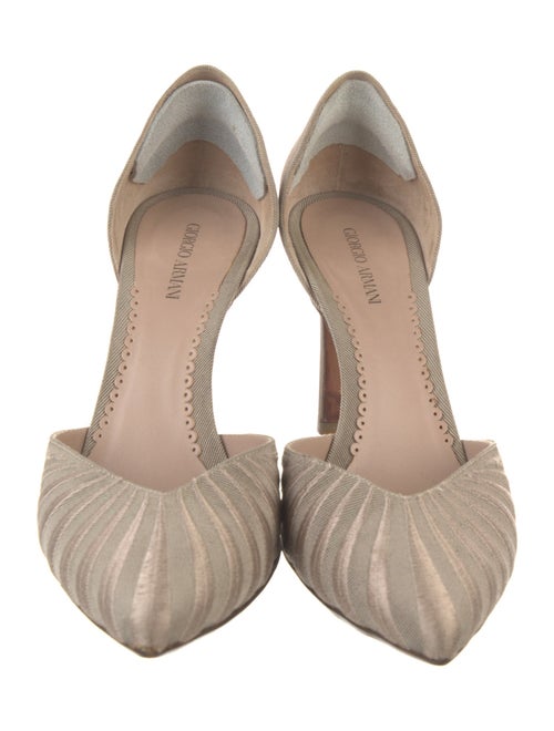 Giorgio Armani Satin D'Orsay Pumps