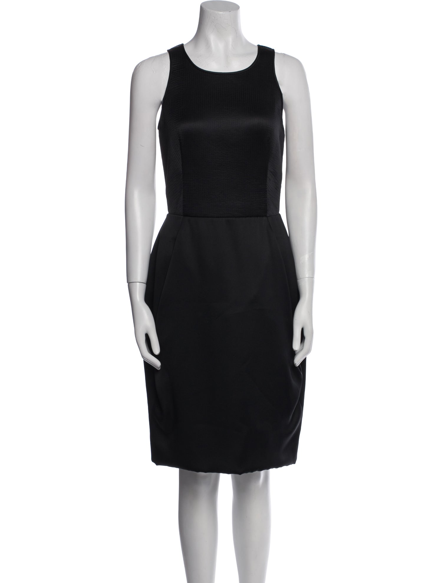 Giorgio Armani Scoop Neck Knee-Length Dress