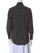 Giorgio Armani Silk Striped Button-Up Top