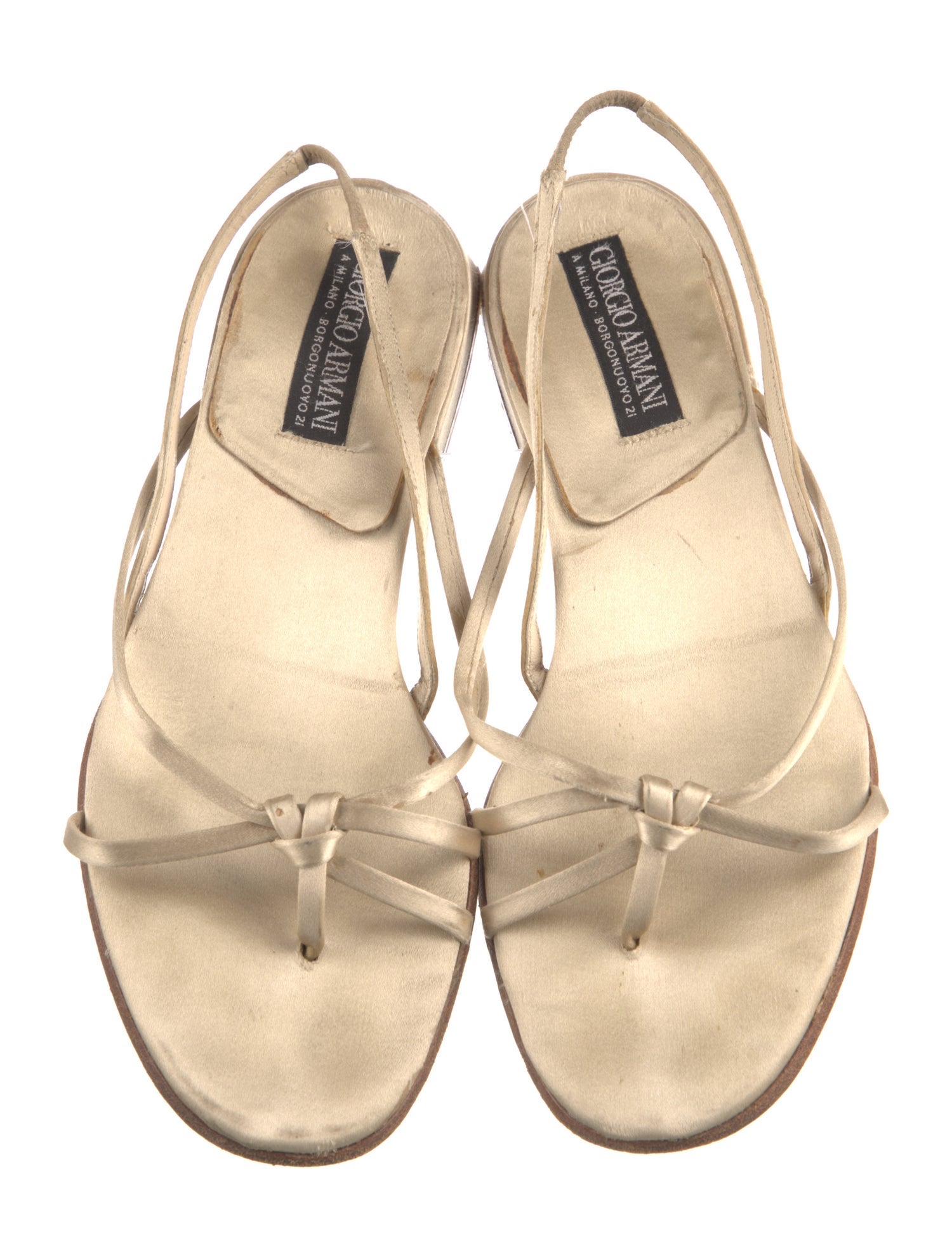 Giorgio Armani Suede Slingback Sandals