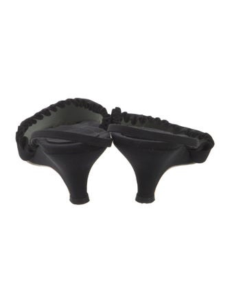 Giorgio Armani Ruffle Embellishment Slingback Sandals