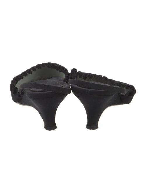 Giorgio Armani Ruffle Embellishment Slingback Sandals