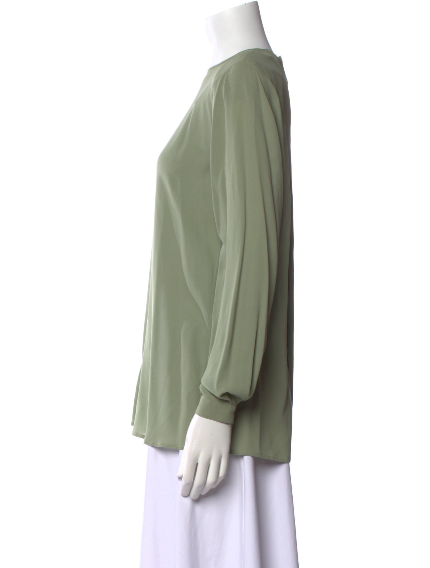 Giorgio Armani Silk Crew Neck Blouse