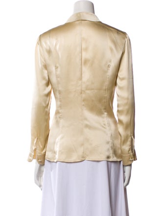 Giorgio Armani Long Sleeve Button-Up Top