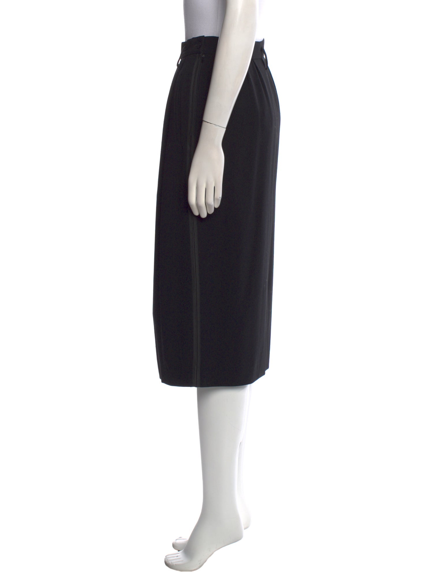Giorgio Armani Wool Midi Length Skirt