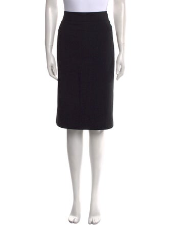 Giorgio Armani Virgin Wool Knee-Length Skirt