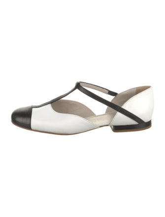 Giorgio Armani Leather D'Orsay Flats