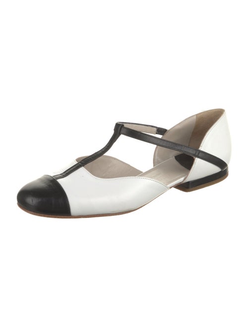 Giorgio Armani Leather D'Orsay Flats