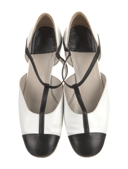 Giorgio Armani Leather D'Orsay Flats