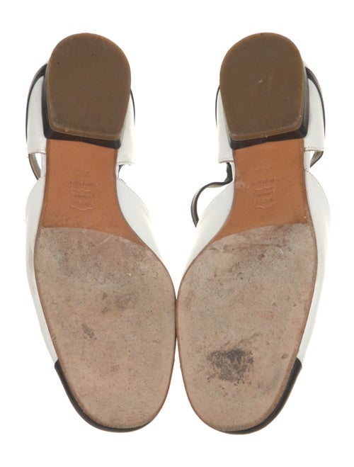 Giorgio Armani Leather D'Orsay Flats