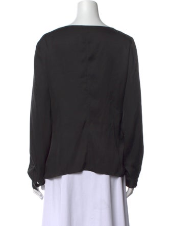 Giorgio Armani Silk Off-The-Shoulder Blouse