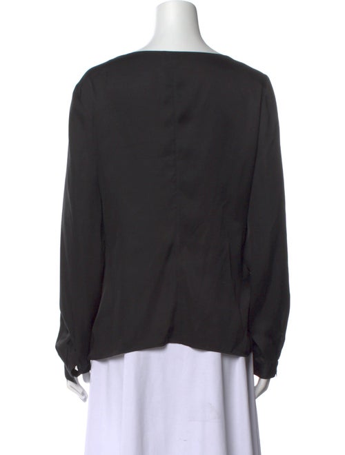 Giorgio Armani Silk Off-The-Shoulder Blouse