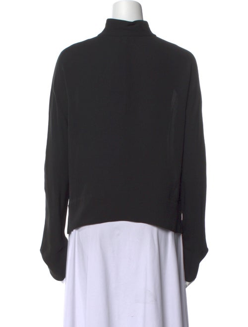Giorgio Armani Silk Mock Neck Sweatshirt