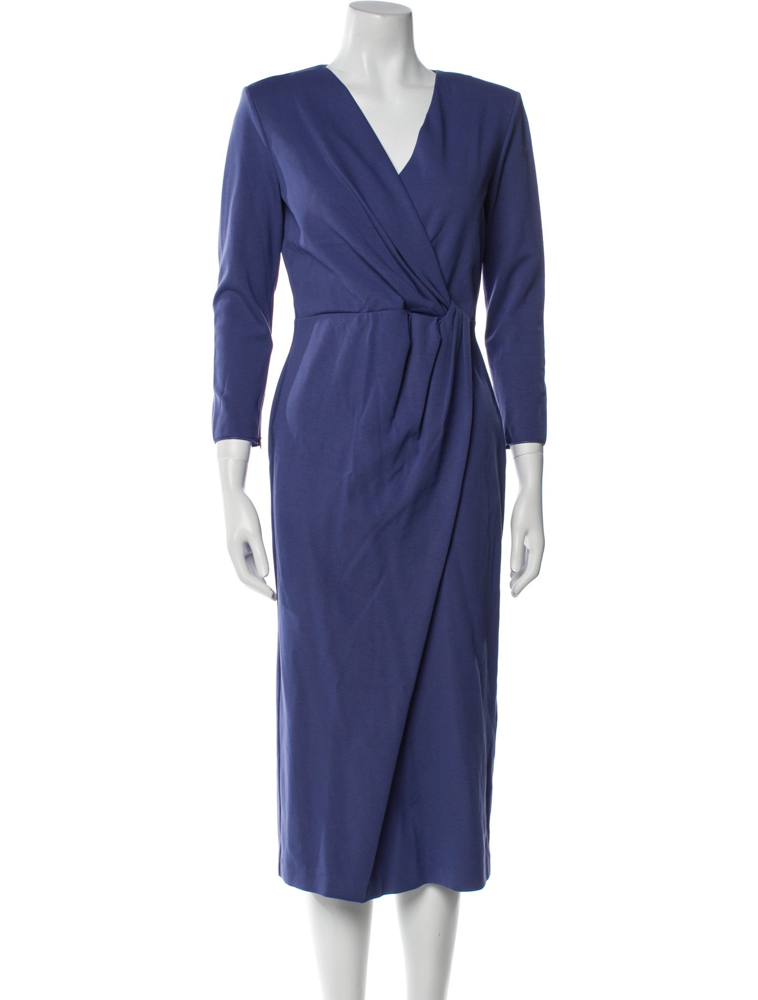 Giorgio Armani V-Neck Midi Length Dress