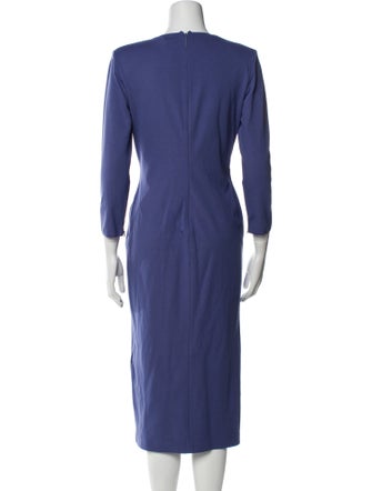 Giorgio Armani V-Neck Midi Length Dress