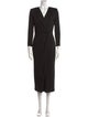 Giorgio Armani V-Neck Long Dress