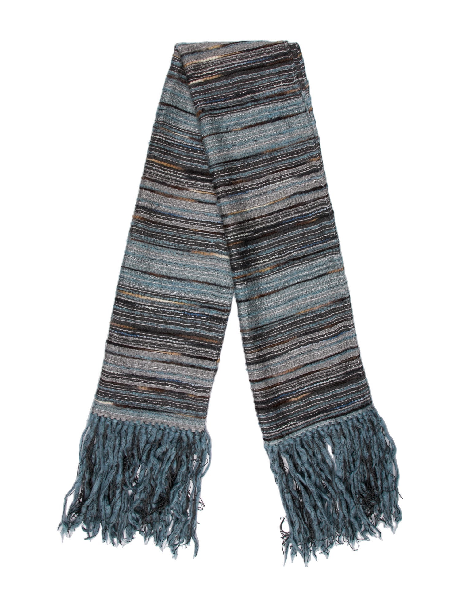 Giorgio Armani Wool Striped Scarf