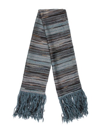 Giorgio Armani Wool Striped Scarf