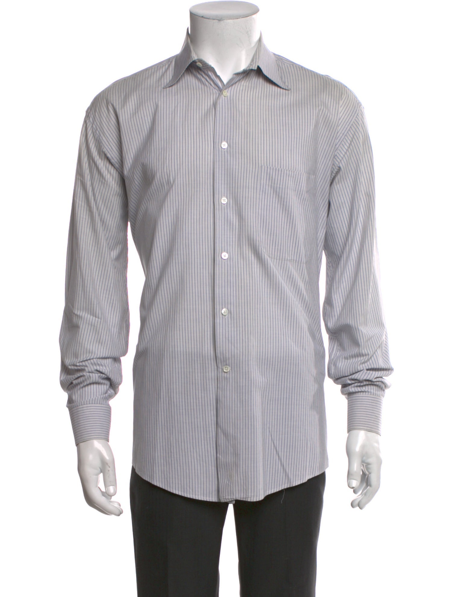 Giorgio Armani Vintage Striped Dress Shirt