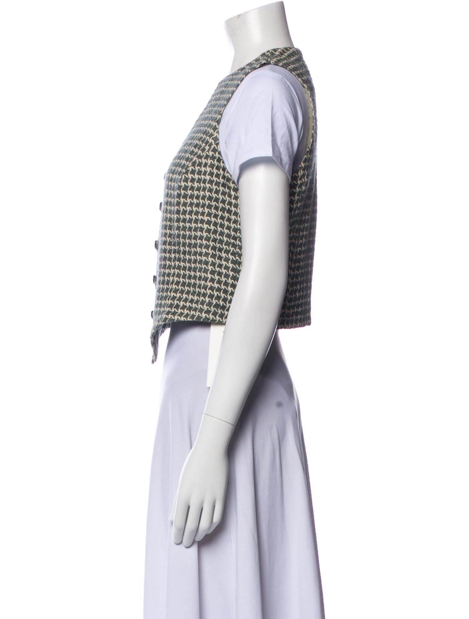 Giorgio Armani Vintage Houndstooth Print Vest