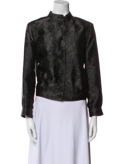 Giorgio Armani Silk Faux Fur Jacket