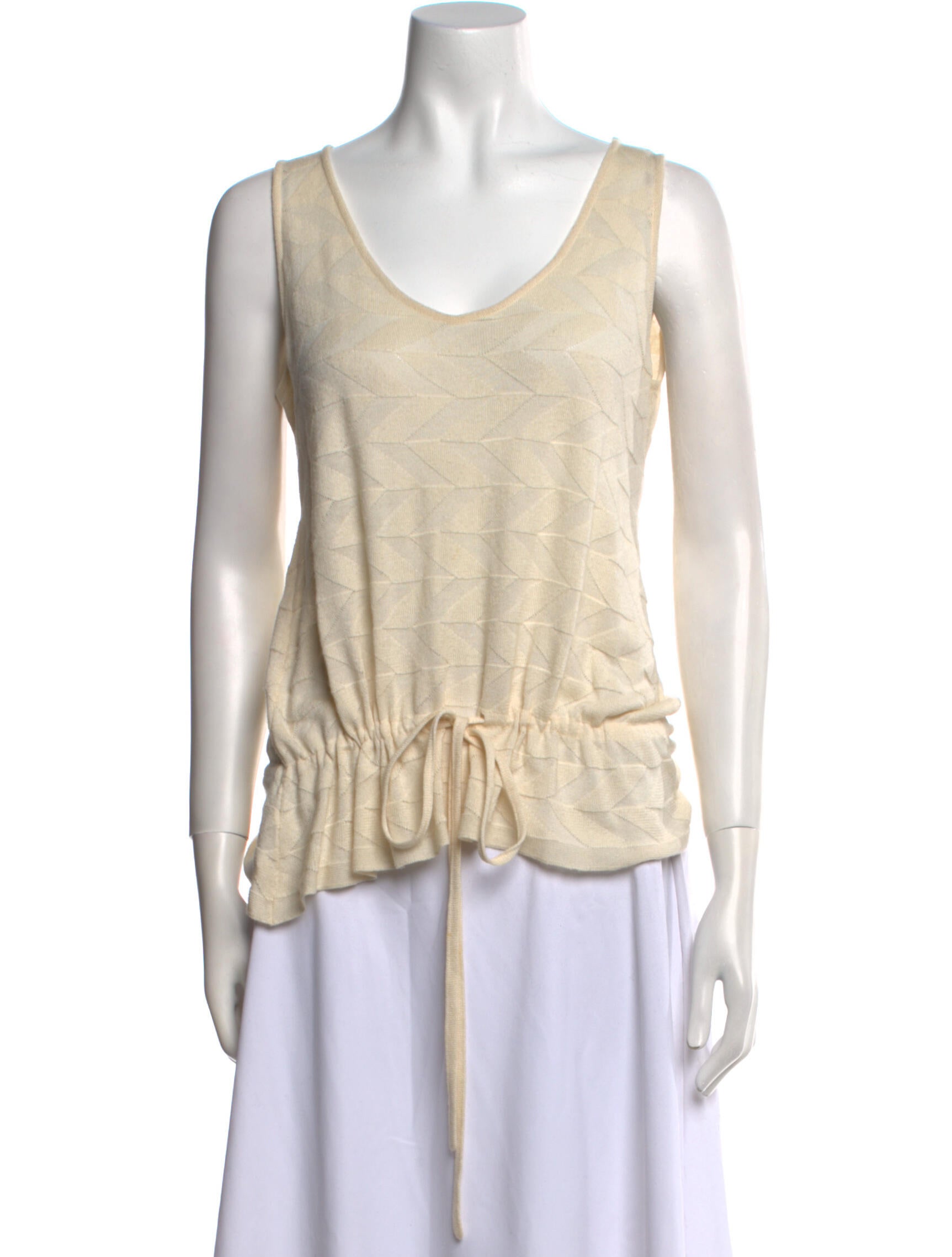 Giorgio Armani Silk Scoop Neck Top