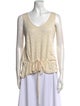 Giorgio Armani Silk Scoop Neck Top