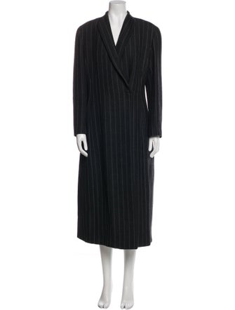 Giorgio Armani Wool Striped Coat