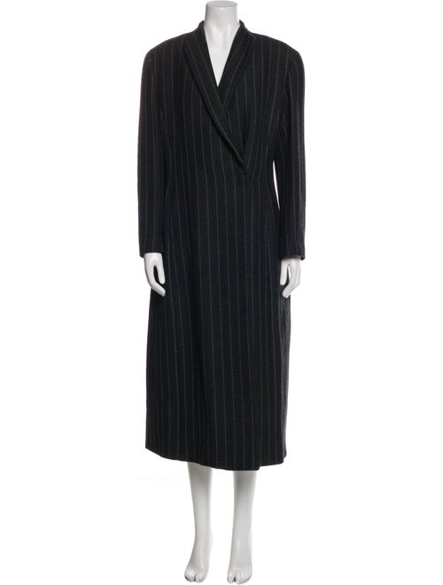 Giorgio Armani Wool Striped Coat